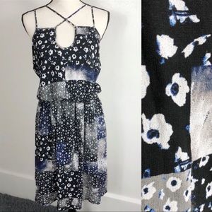 Lane Bryant Blue Floral Strappy Sundress 22/24